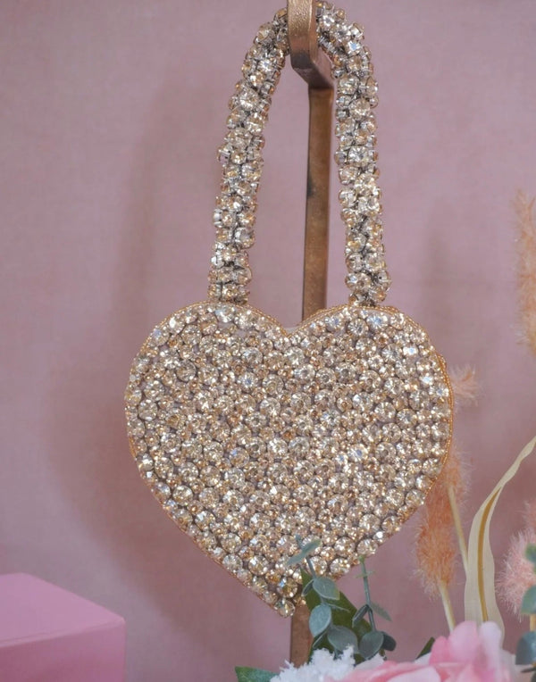 Heart shape stone bag collection